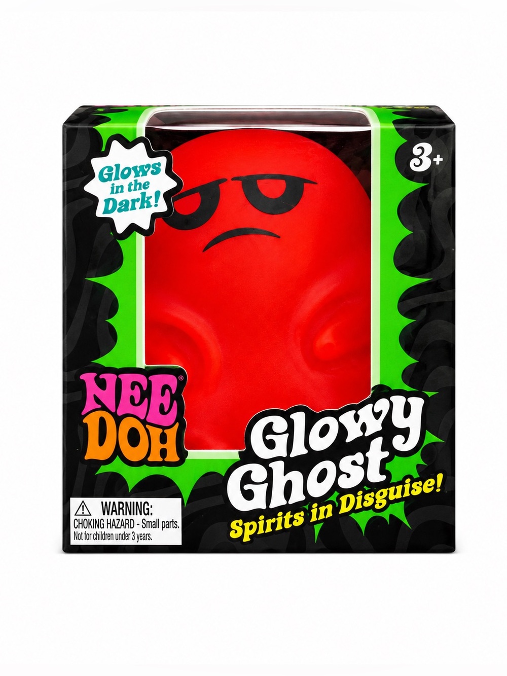 Schylling NeeDoh Glowy Ghost Toy NEW